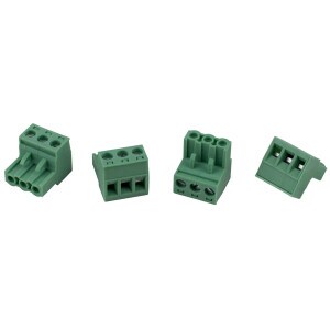 Main product image for Phoenix Type Connector 3-Pole 5mm Pitch 4-Pack 091-371